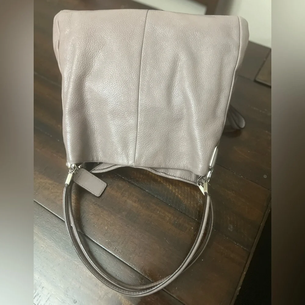 Coach Gray Leather Hobo Bag with Slouchy Silhouette#26224 - Picture 14 of 15